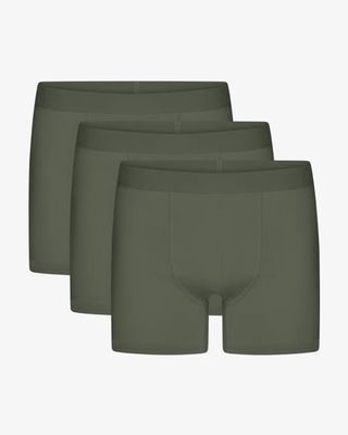 Organic Boxer Briefs 3 Pack - Dusty Olive
