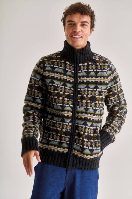 RAMBLER Fleece Lined Wool Knit Jacket