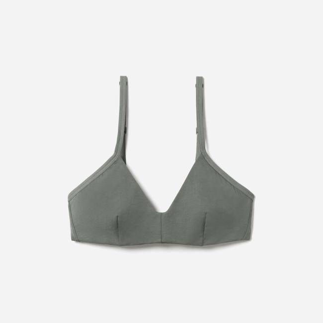 The Cotton Bralette | Dark Sage