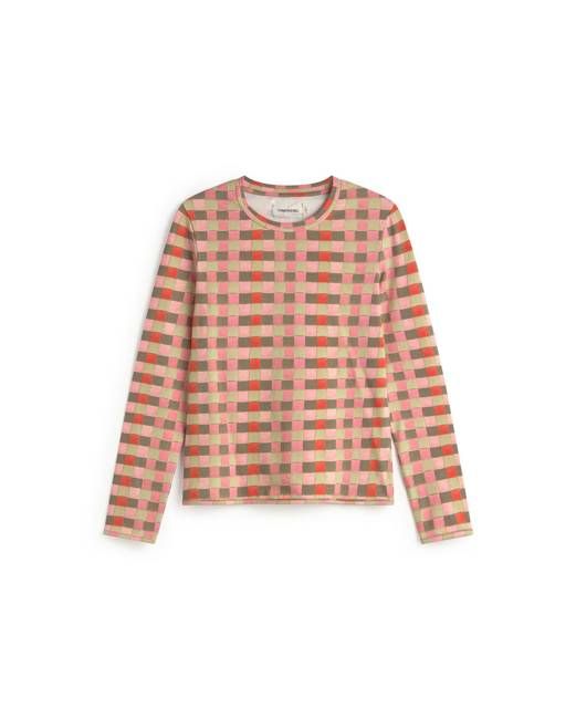 Thinking Mu Checkered Esqué Brisa Top