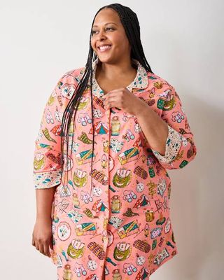 Camping Trip - Sleep Shirt - Coral