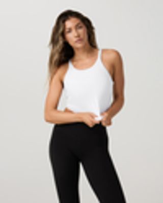 Cove Layering Tank – Women's White Rib Knit Tank Top – Tanks – Vuori