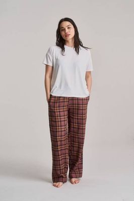 JIM JAM Womens Organic Cotton Pyjama Bottoms - Berry