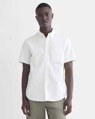 The Organic Short Sleeve Oxford Shirt | White