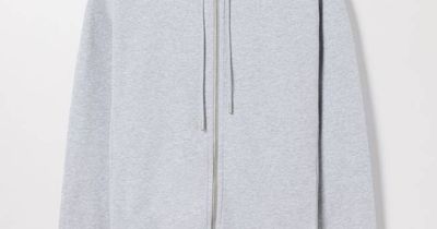 Grey Melange Zip Hoodie | Organic Cotton Loopback | Asket