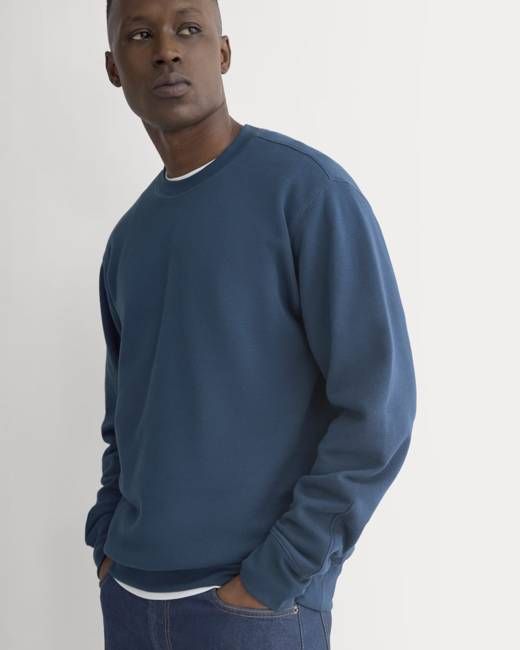 Everlane Lightweight Terry Sweatshirt — Blue Wing Teal