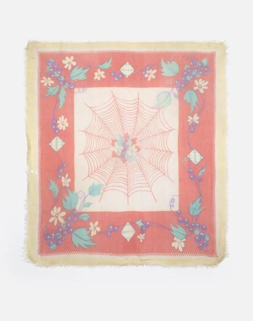 40s Spiderweb Rayon Scarf