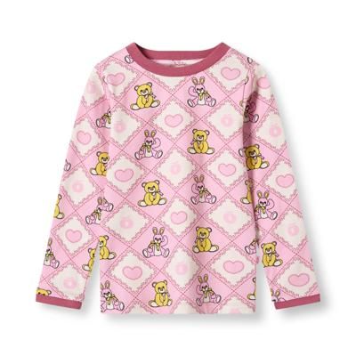 Elstar long-sleeved top with teddy bears