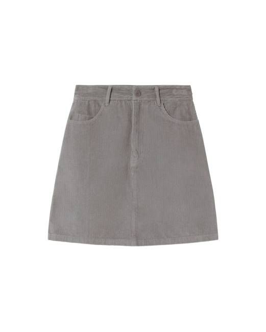 Grey corduroy Marsha mini skirt