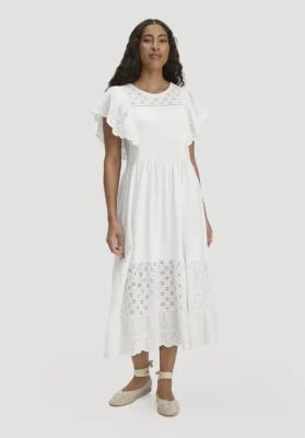 Boho Jersey Midi Dress, Relaxed Style, Made from Pure Organic Cotton