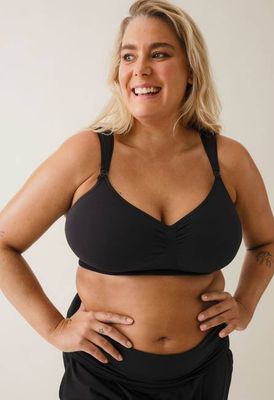 Firm wireless nursing bra 34C - 44F - Black