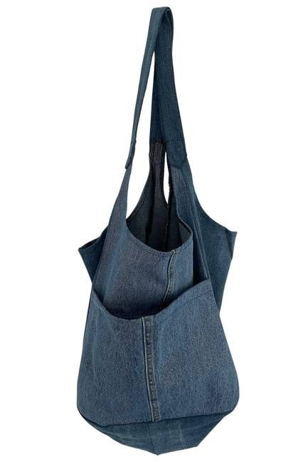 NEW! Vintage Denim Stories Tote Bag No.5
