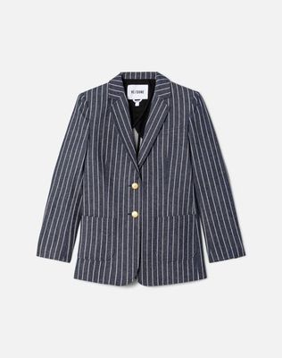 College Blazer - Blue Pinstripes