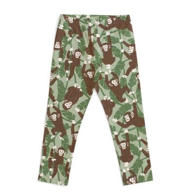 Leggings - Chimpanzees Green