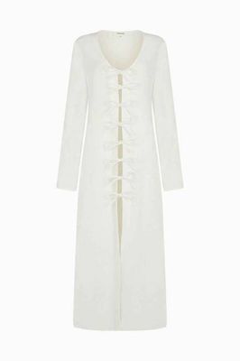 Der Michi Maxi Kaftan in Cremeweiß