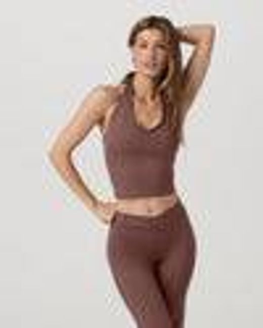 Inversion Rib Tank | Women's Sable Halter Fitness Top | Vuori