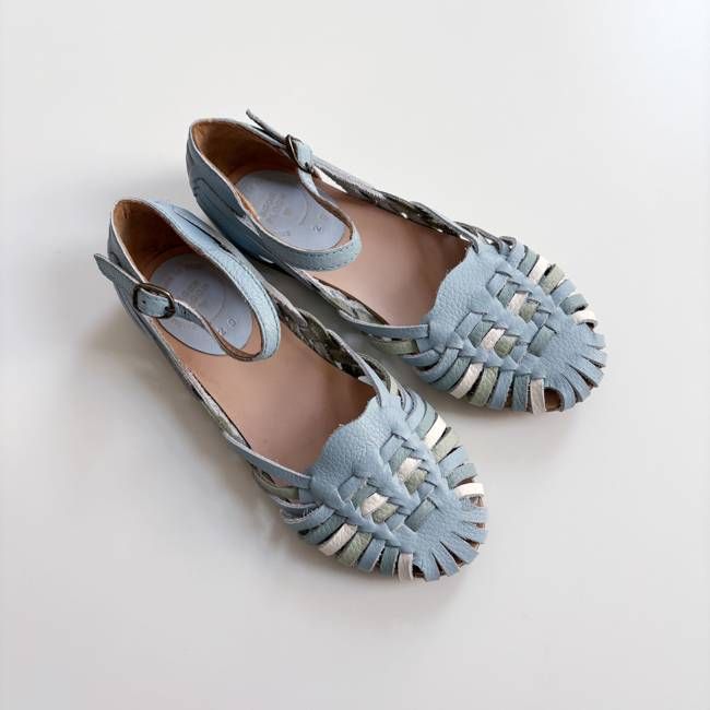 Huarache, Sandal, Azul, Mix, Size 29