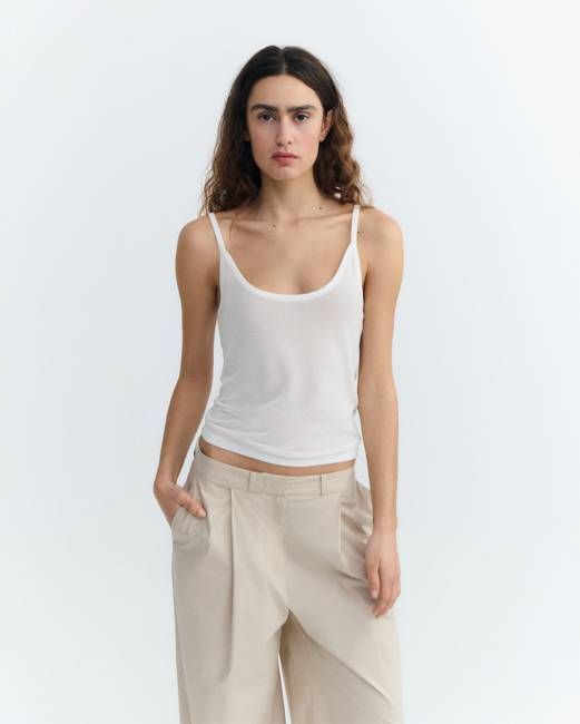 Top transparent ecru knitted top Dim