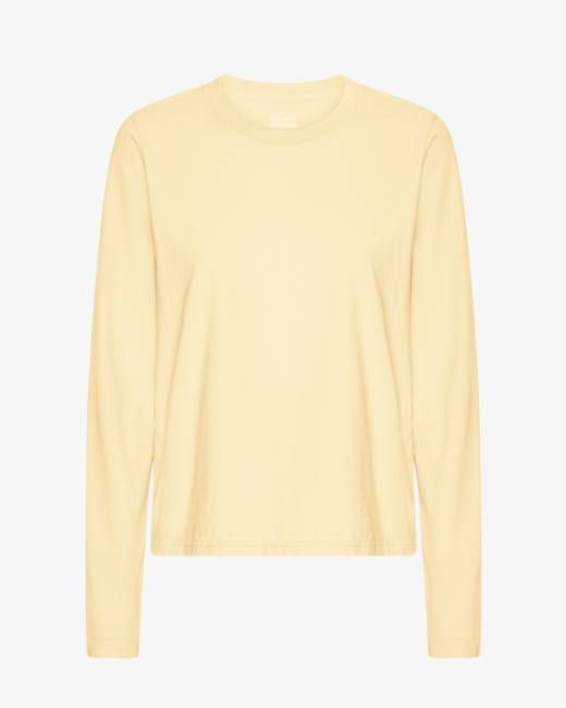 Women Organic LS T-Shirt - Soft Yellow