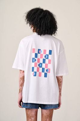 Benny - Oversize-T-Shirt aus Baumwolle mit Sternenhimmel-Print