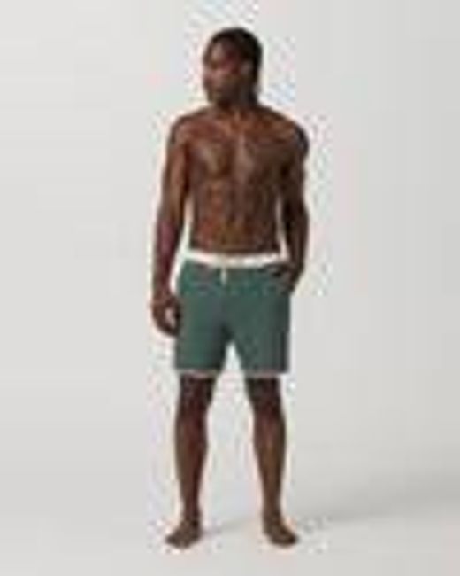 Men's Cruise Boardshort 7" | Agate Green Linen Texture | Vuori
