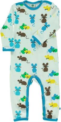Long-sleeved baby suit with mice