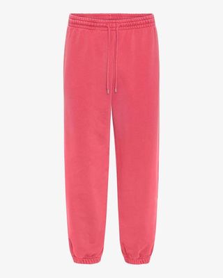 Organic Relaxed Sweatpants - Faded Red