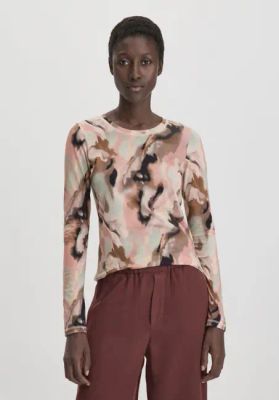 Print Premium Light Jersey Longsleeve Slim made of pure organic cotton