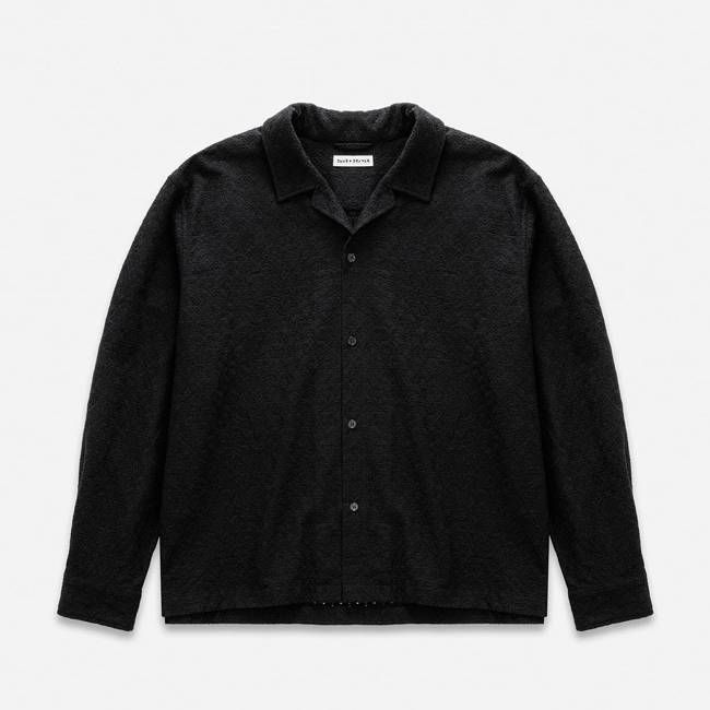 Duke Black Crochet Shirt