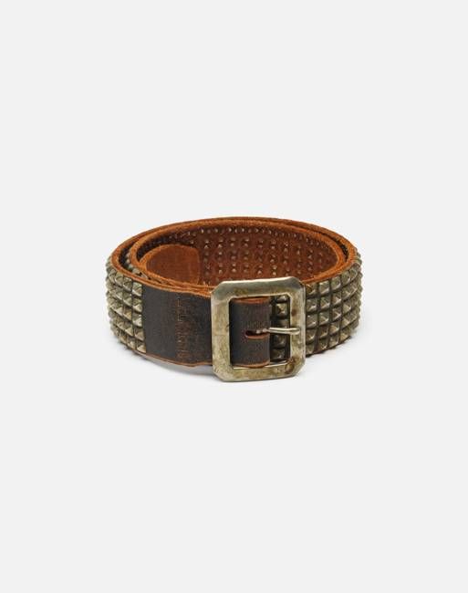 90s Studded Leather Belt -#27