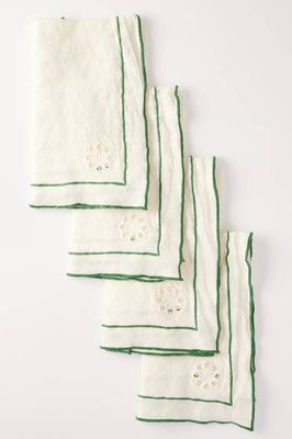 Day For Night Napkins Cream/Clover