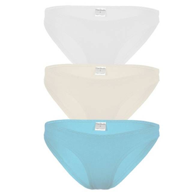 Elemente Slip Set Luft: weiß, ecru, lichtblau - kaufen