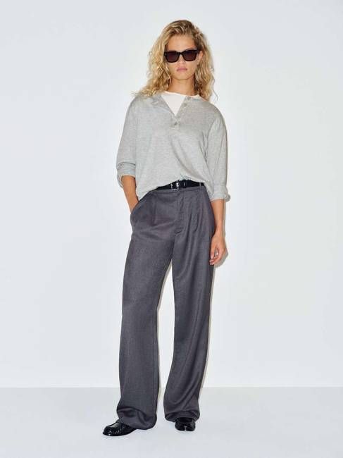 Reformation Marcus Oversized Henley Tee