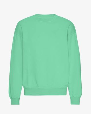 Organic Oversized Crew - Spring Green