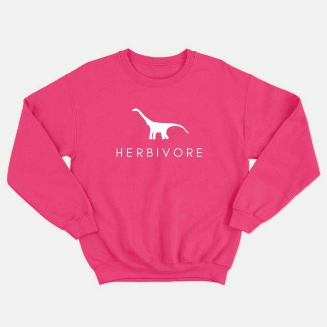 Herbivore Dinosaur Kids Sweatshirt (Unisex)