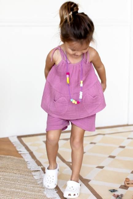 Little Fry Sunshine Top - Bon Pink Organic