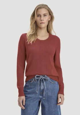 Relaxed knit pullover made of linen with organic cotton and LENZING™ ECOVERO