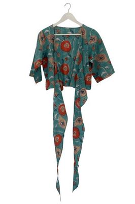 NEW! Block print Wrap Top No. 99