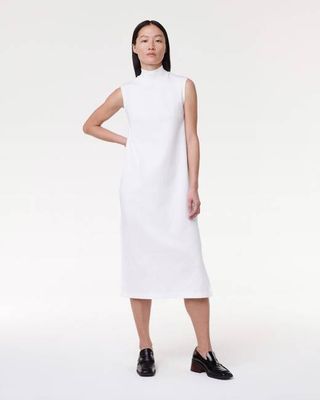 Luxe Seamed Dress | White
