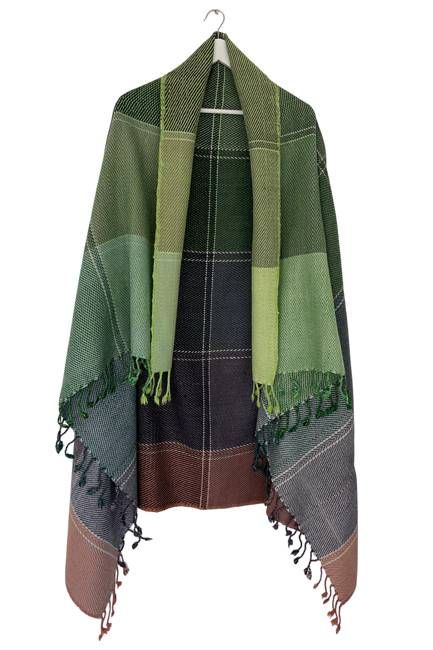 NEW! PLAID Wool Cape Hope