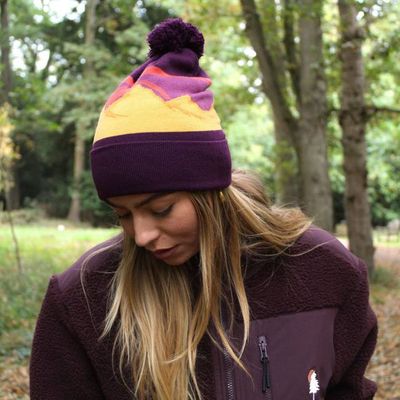 Mountain Pom-Pom Beanie