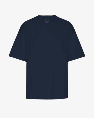 Oversized Organic T-Shirt - Navy Blue