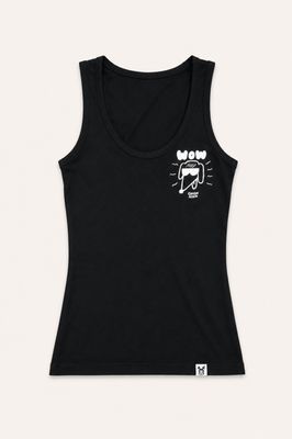 CAMISETA NEGRA WOW DOG TIRANTE