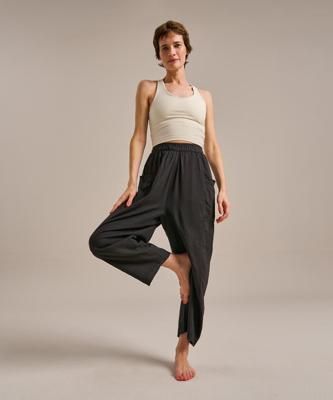 Linen Tulip Leg Trouser