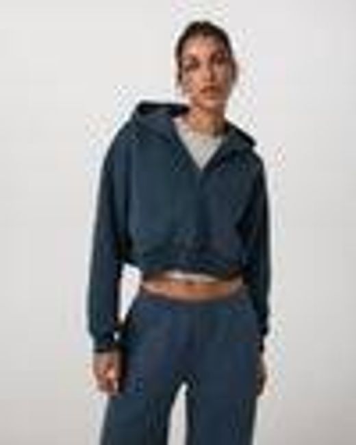 Restore Mini Full Zip Hoodie | Ocean Blue Oversized Hoodie | Vuori