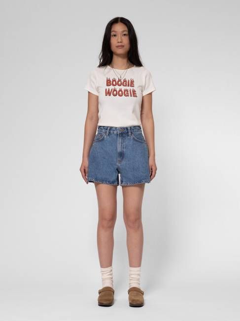 Maeve Denim Shorts Casual Wash Blue | Nudie Jeans