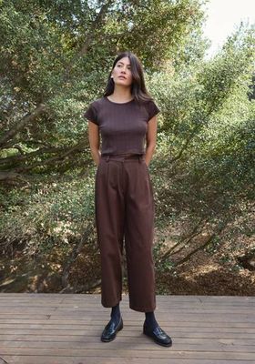 Luca Trouser Walnut Twill