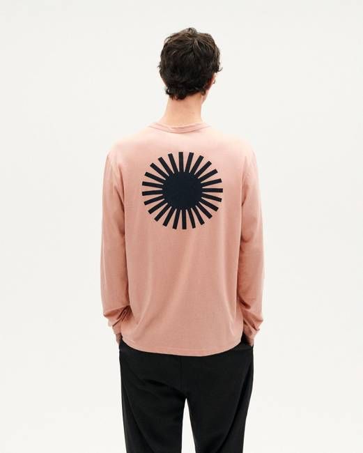 Long sleeve pink long sleeve t-shirt sun back black Emilio