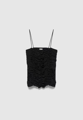 Ruched Frill Top