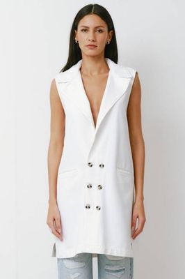 Kaia Blazer in White